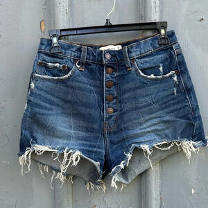 Abercrombie  and Fitch High Rise Mom Shorts Buttonfly, size 27